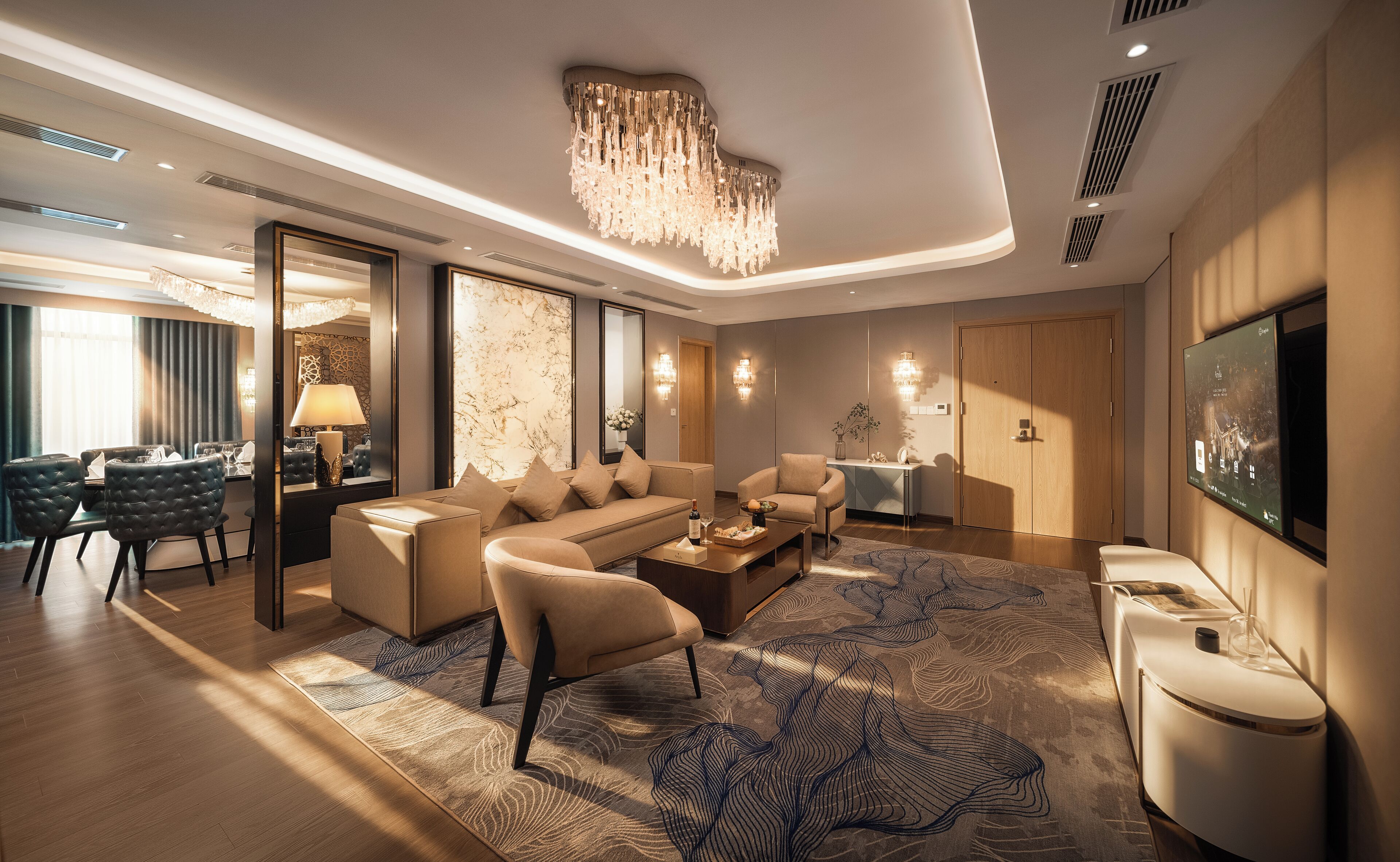 Presidential Suite, Beach View | Living area