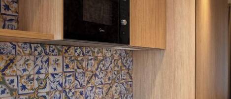 Appartement Supérieur | Cuisine privée | Réfrigérateur, micro-ondes, four, plaque de cuisson