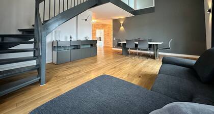 Apartment in A Hotel 'Penthouse Gersthofen' with Mountain View, Private Terrace and Wi-Fi