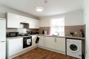 Fridge, microwave, oven, stovetop - Harbour-Side Retreat | 1-Bed Flat in Whitehaven (Whitehaven)