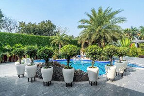 Outdoor pool - Elivaas Leo's Den 4BHK With Private Pool (Greater Noida)