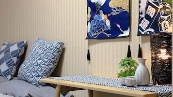 Blackout drapes, iron/ironing board, free WiFi, bed sheets