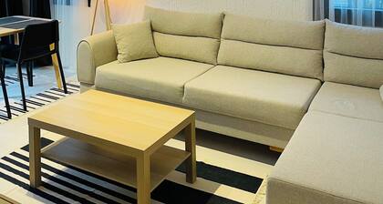 Denize 2 dakika yĂŒrĂŒme mesafesinde, bahçe katı 100 m2 Suite