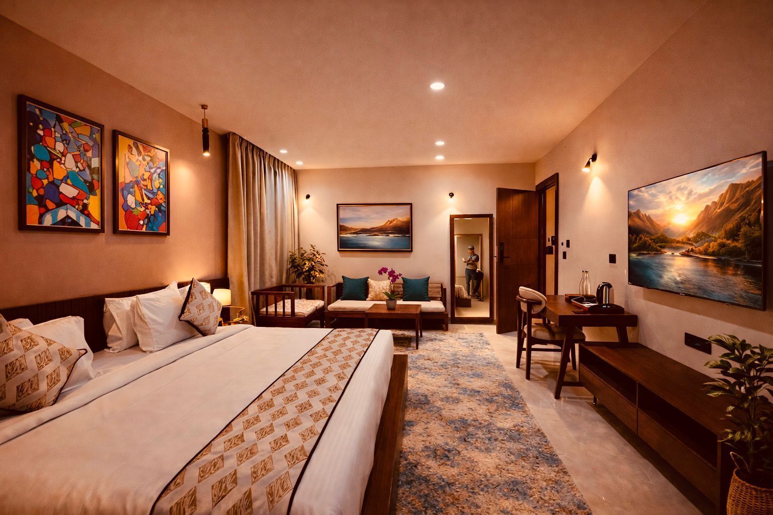 家庭客房, 城市景觀 | 免費無線上網