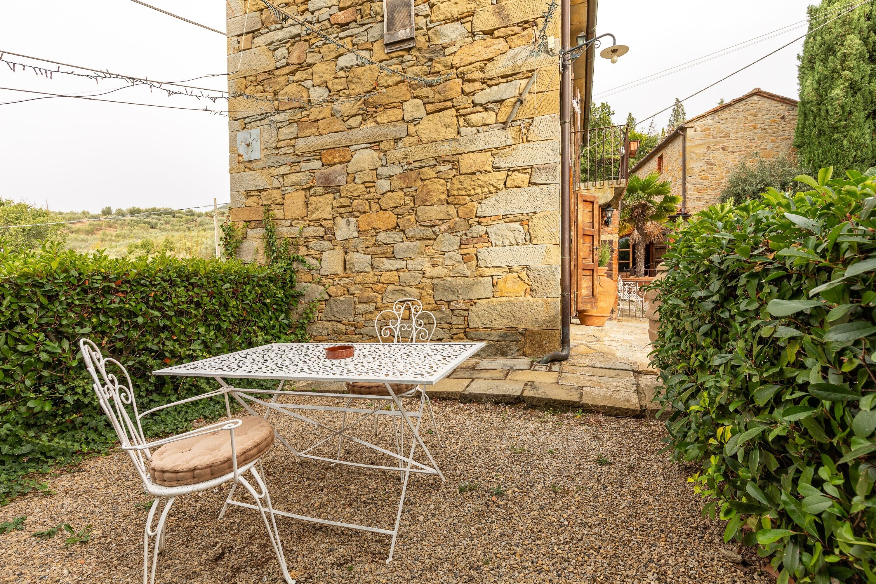 屋外ダイニングエリア