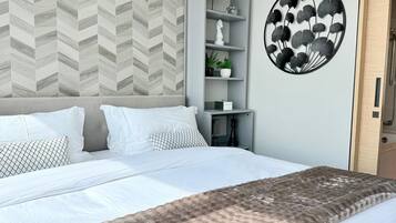 1 chambre, fer et planche Ă repasser, Wi-Fi, draps fournis