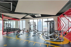 Apartemen, 1 kamar tidur, pemandangan kota | Studio fitness