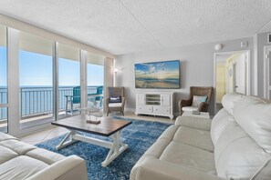 TV, offices - Oceanfront Carousel Condo • Beach Access Resort (Ocean City)
