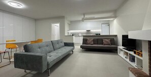 Living area - Your Perfect Seaside Escape in Saronida, just a 3‑minute walk from the beach. (Saronida)