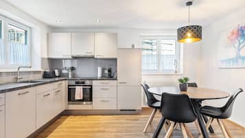 Kühlschrank, Ofen, Herdplatte, Geschirrspüler