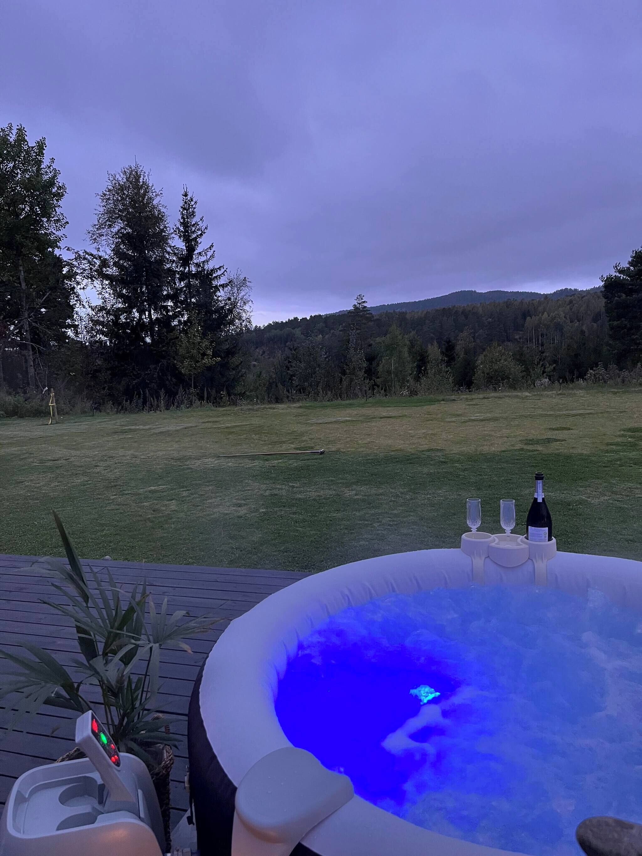 Cabin, 1 Bedroom, Hot Tub | Outdoor spa tub