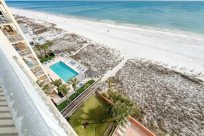 Outdoor pool - Seacrest #801 --- Beachfront 2BR, Unbeatable Gulf Views, Pool, Hot Tub, Sleep 8 (Gulf Shores)