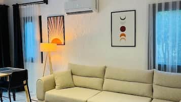 Familien-Suite, Stadtblick | Wohnbereich