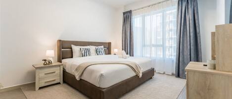 Een strijkplank/strijkijzer, gratis wifi, beddengoed