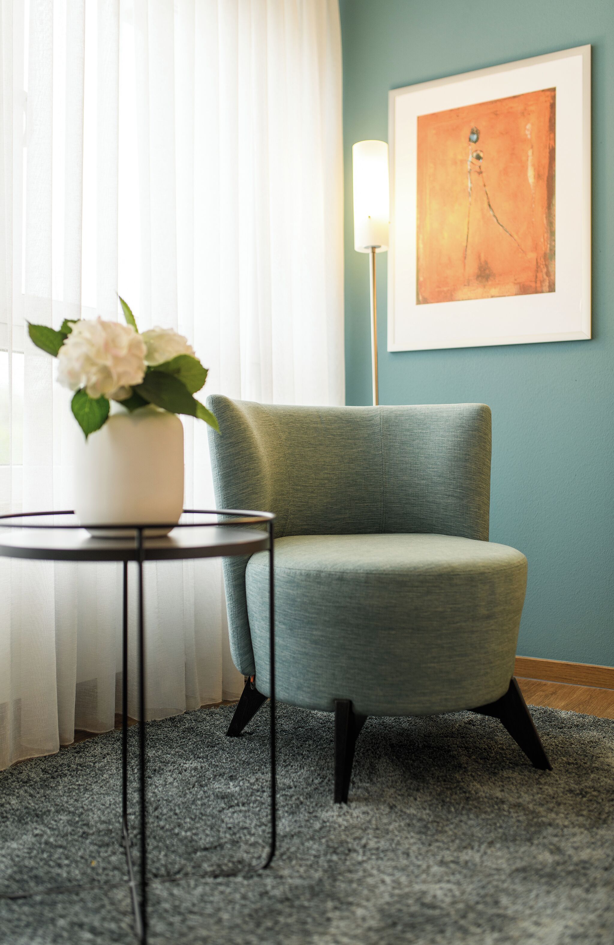 Literie de qualité supérieure, couette en duvet d'oie, minibar