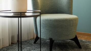 Literie de qualité supérieure, couette en duvet d'oie, minibar