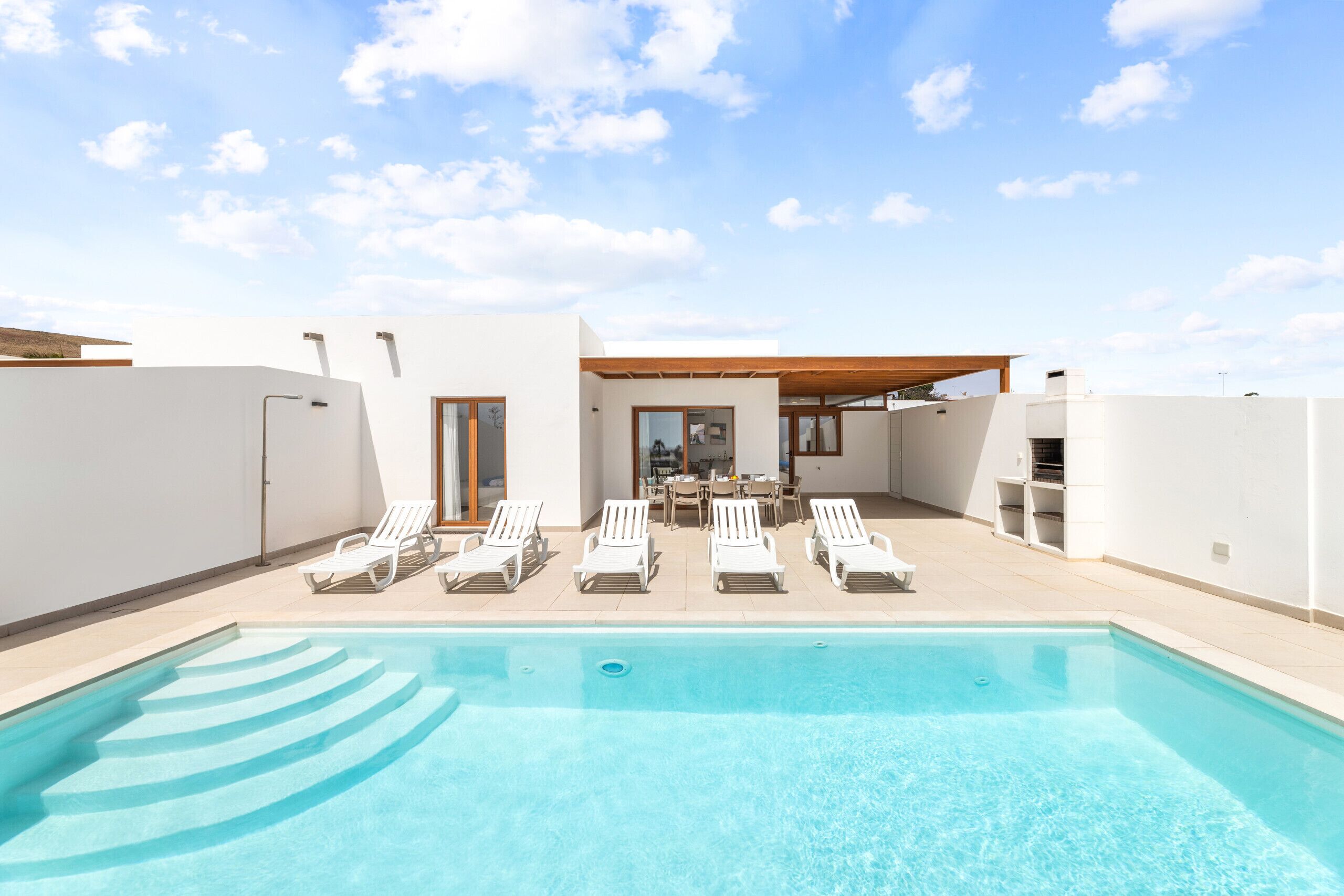 A heated pool