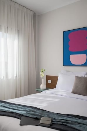 Family Apartment, Balcony, City View | Iron/ironing board, free WiFi - Livingville East (New Cairo)