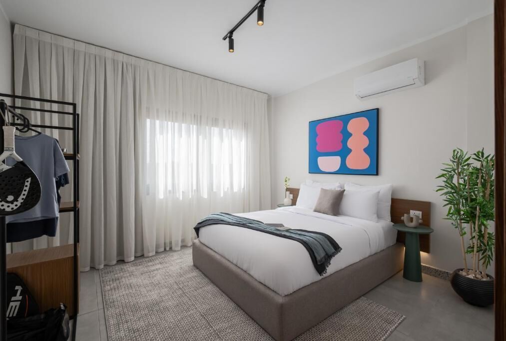 Familieleilighet, balkong, byutsikt | Strykejern/-brett og wi-fi (inkludert)