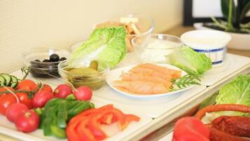 Daily buffet breakfast (EUR 14 per person)