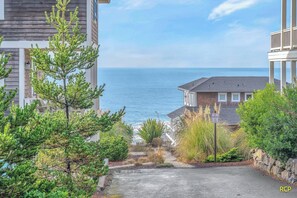 Property grounds - Olivia Beach Home with Ocean Views, 3-Levels, Hot Tub, Large Deck! (Lincoln City)