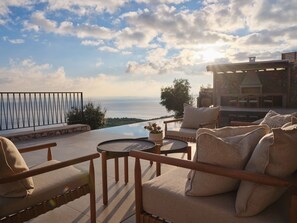 Terrace/patio - Eliterra Villa II, Timeless Serenity & Heated Pool (VPW4+V73 Elation, Greece)