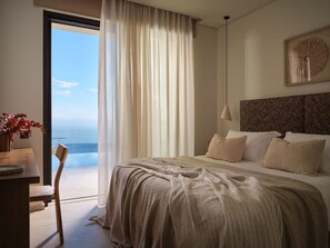 2 bedrooms, in-room safe, iron/ironing board, travel cot - Eliterra Villa II, Timeless Serenity & Heated Pool (VPW4+V73 Elation, Greece)