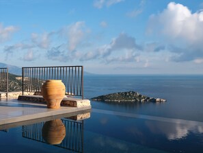 Outdoor pool, a heated pool - Eliterra Villa II, Timeless Serenity & Heated Pool (VPW4+V73 Elation, Greece)