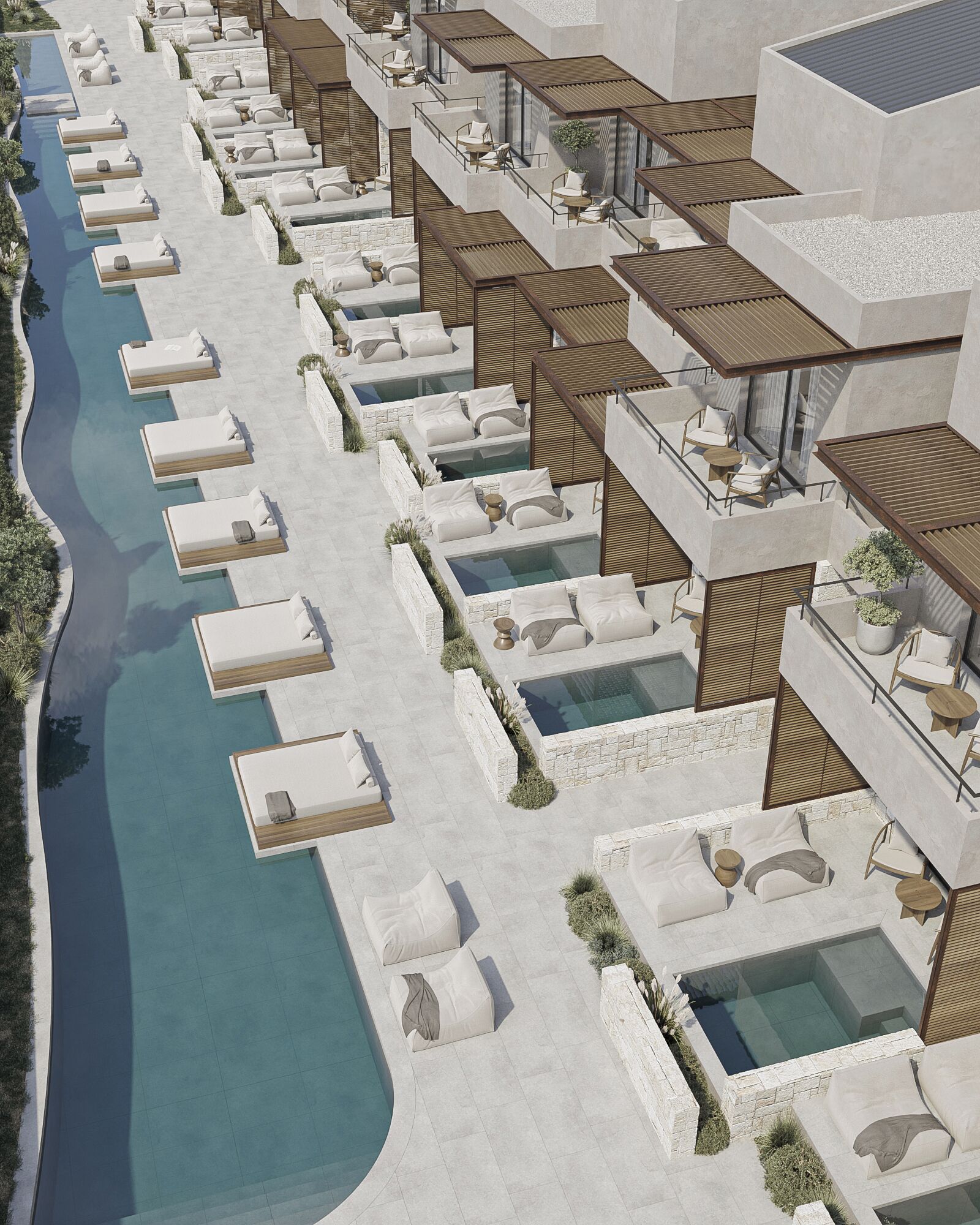 Udendørs pool, liggestole