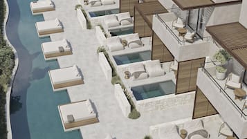 Udendørs pool, liggestole