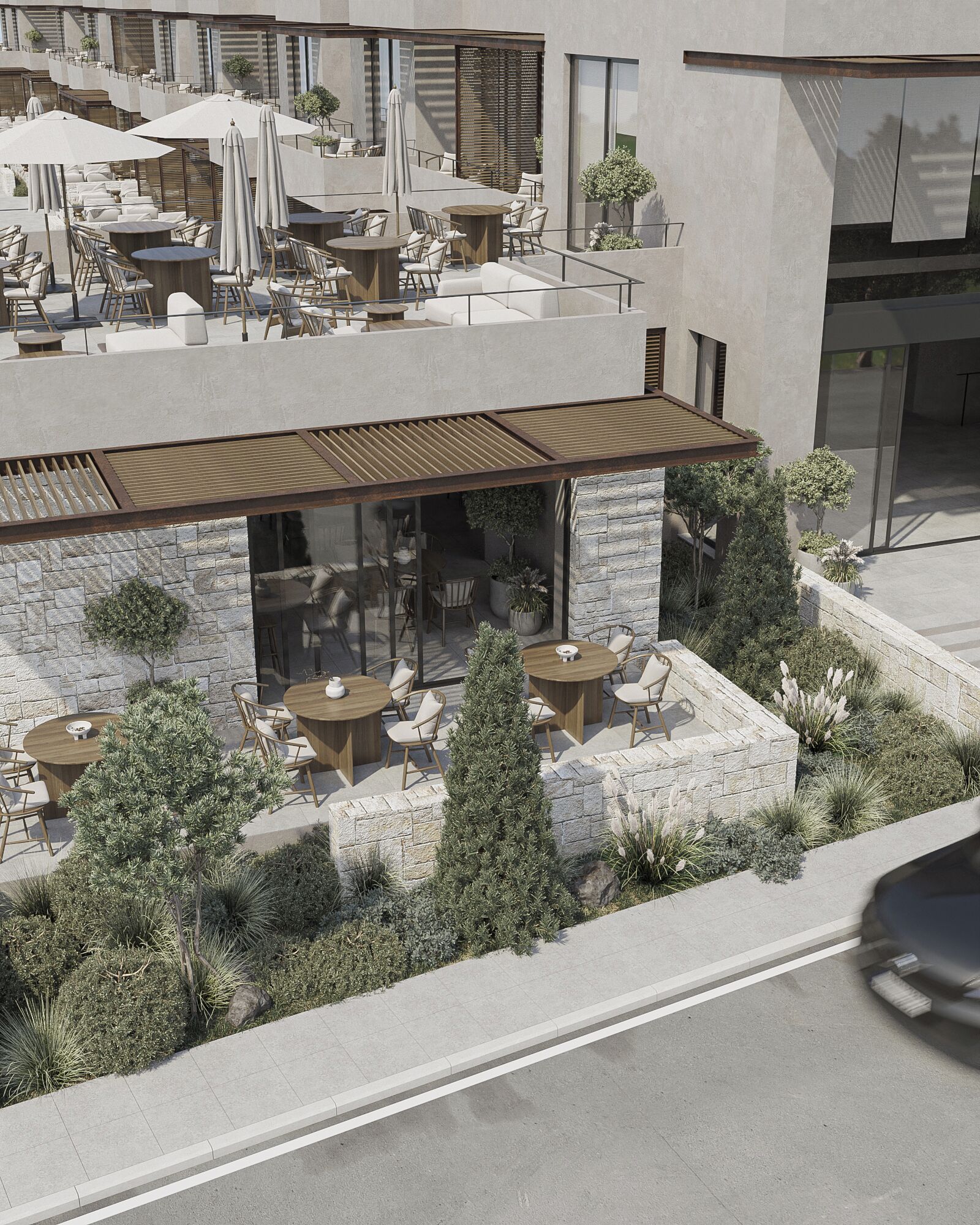 Udendørs spisemuligheder