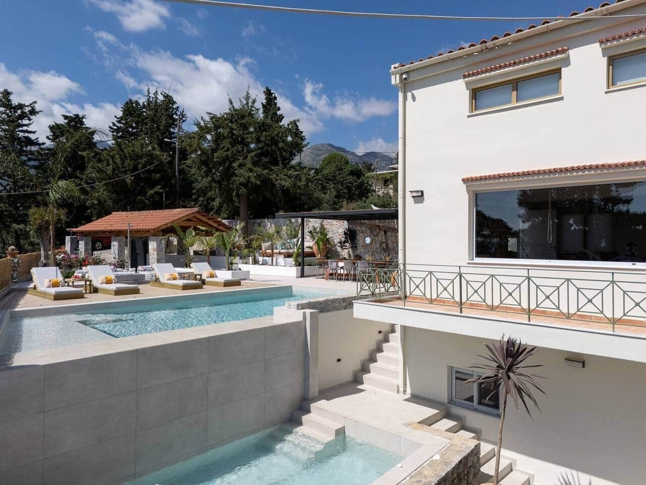 A heated pool