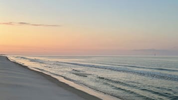 Sun-loungers, beach towels