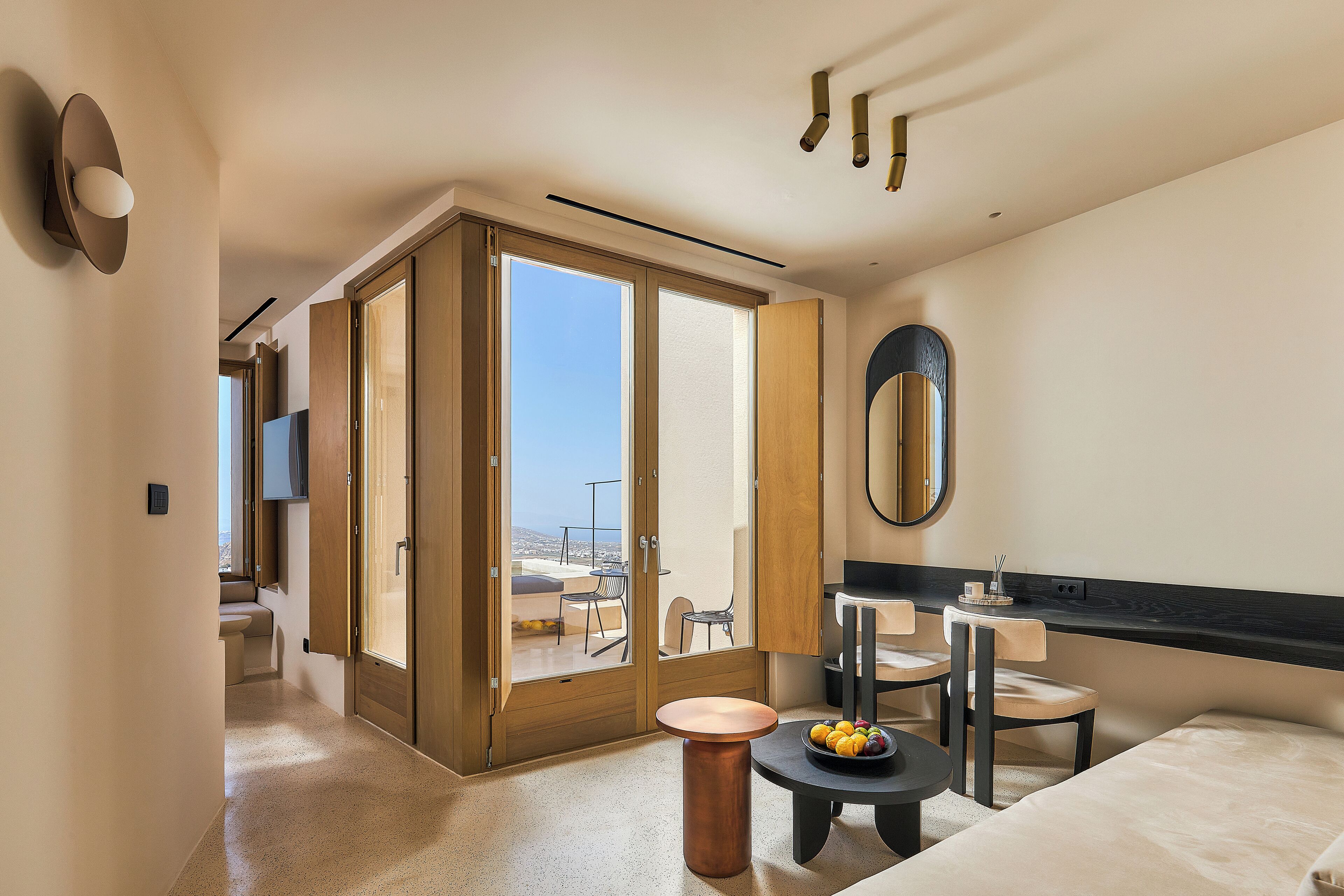 Premium Suite, Private Pool and Sea View | Living area | 43-inch LCD TV with satellite channels