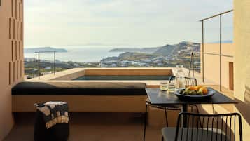 Grand Suite, Private Pool and Sea View | Balcony view
