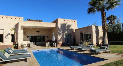 Exceptional villa with private pool in Marrakech, Palmeraie area, Atlas view