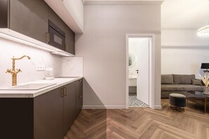 Apartamento superior, 1 cama de matrimonio con sofá cama | Cocina privada