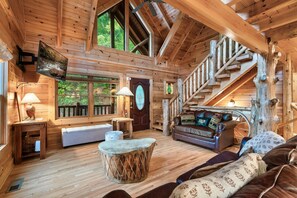 Smart TV, fireplace - Arrowhead Lodge | Private Resort Pool | Sleeps 18 (Pigeon Forge)