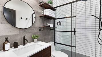 Shower, hair dryer