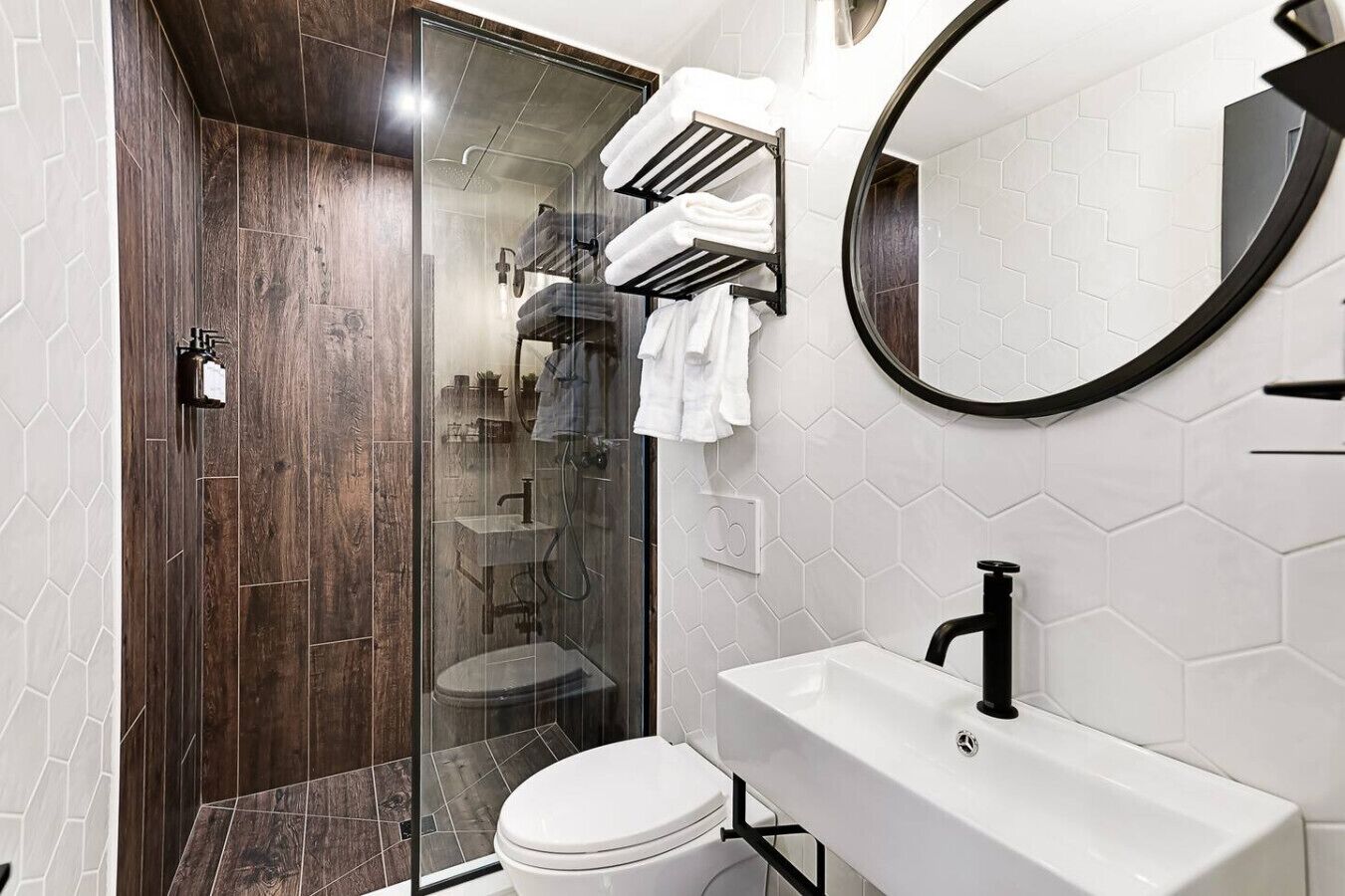 Shower, hair dryer