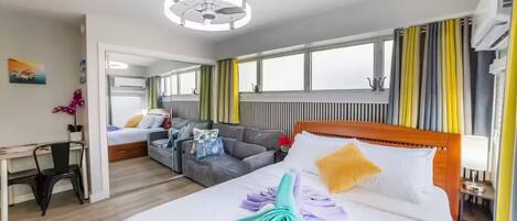 1 bedroom, travel cot, free WiFi, bed sheets