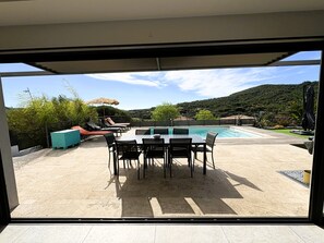 Outdoor dining - Villa 4 bedrooms heated pool Sainte Maxime (Sainte-Maxime)
