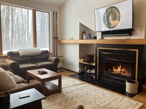 Fernseher, Kamin