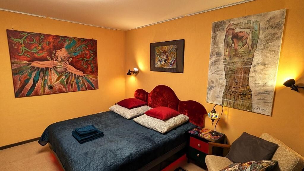 Comfort-huoneisto, näköala puutarhaan | Pimennysverhot, ilmainen Wi-Fi