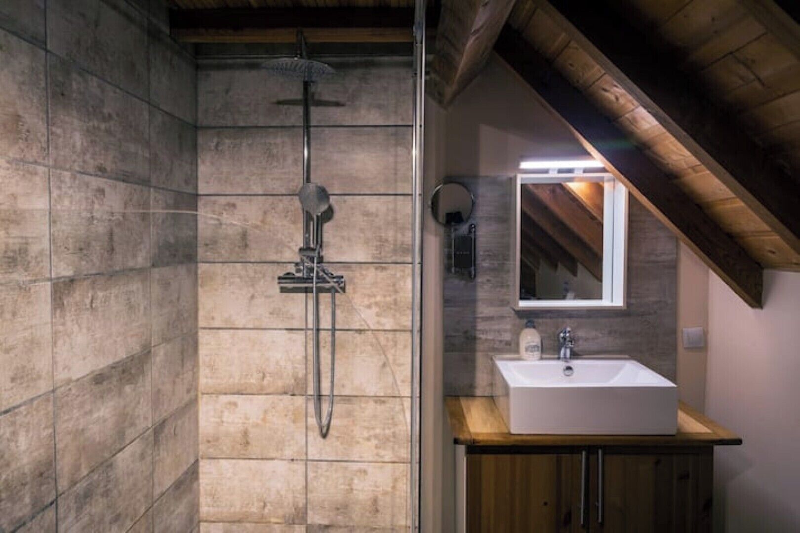 Shower, soap