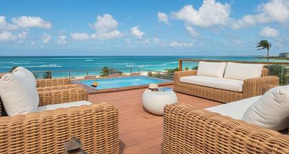 Oceanfront Penthouse with Private Rooftop Pool