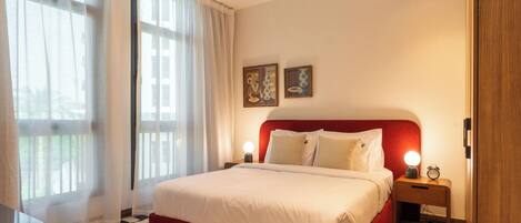 4 soverom, safe på rommet, strykejern/-brett og wi-fi (inkludert)