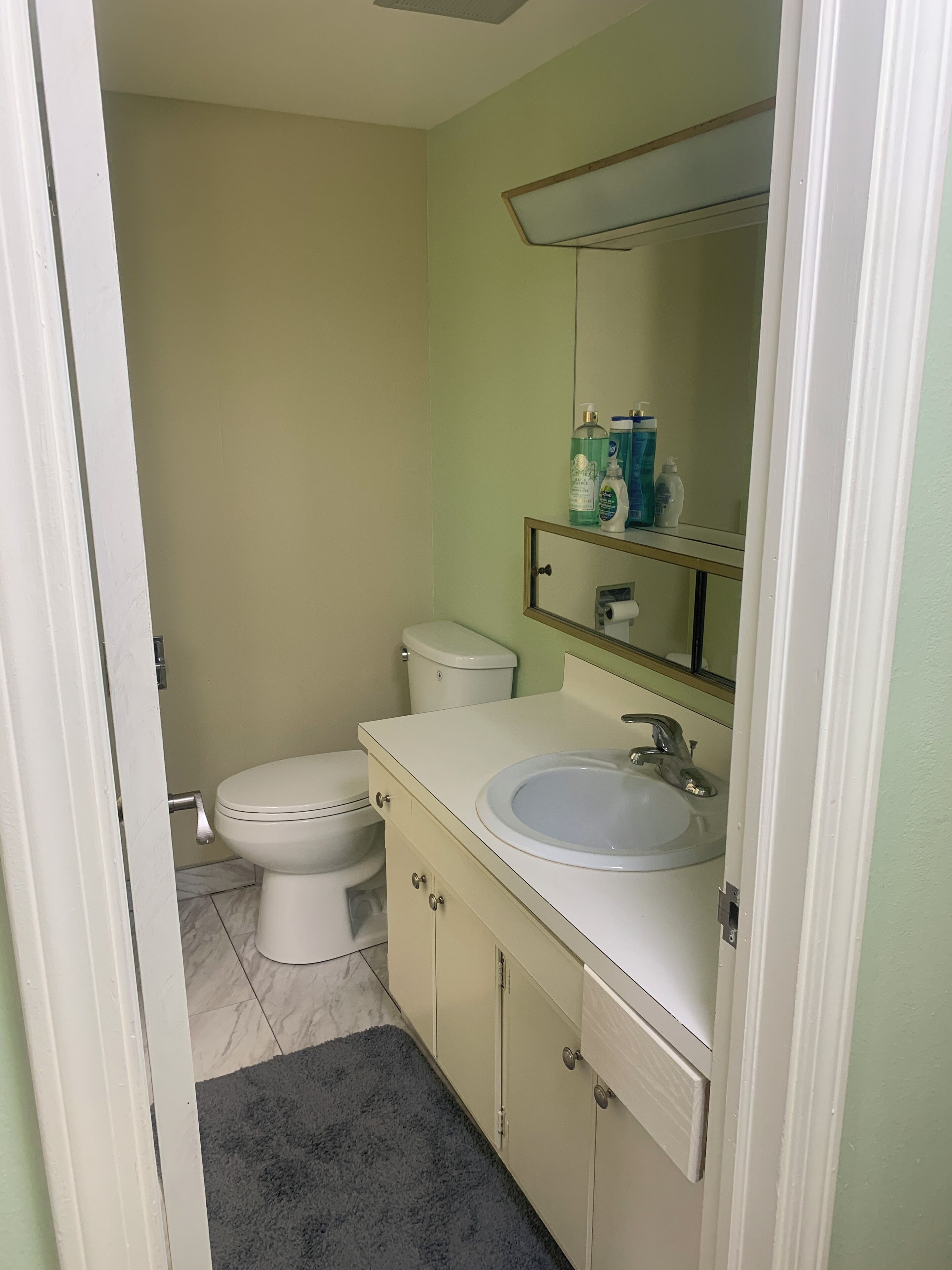 吹风机、毛巾、肥皂、卫生纸