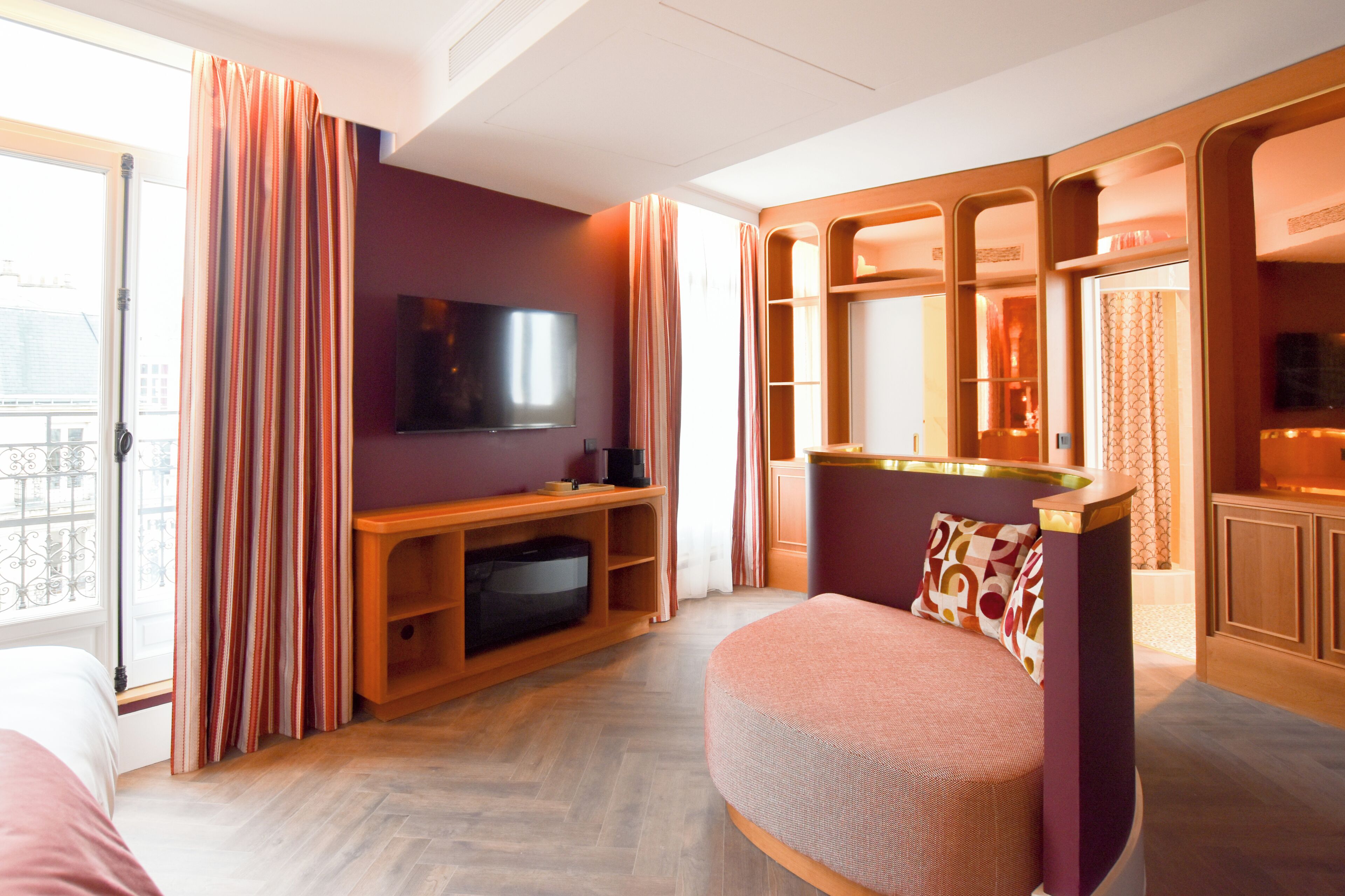 Panoramic-Doppel- oder -Zweibettzimmer, Balkon, Stadtblick