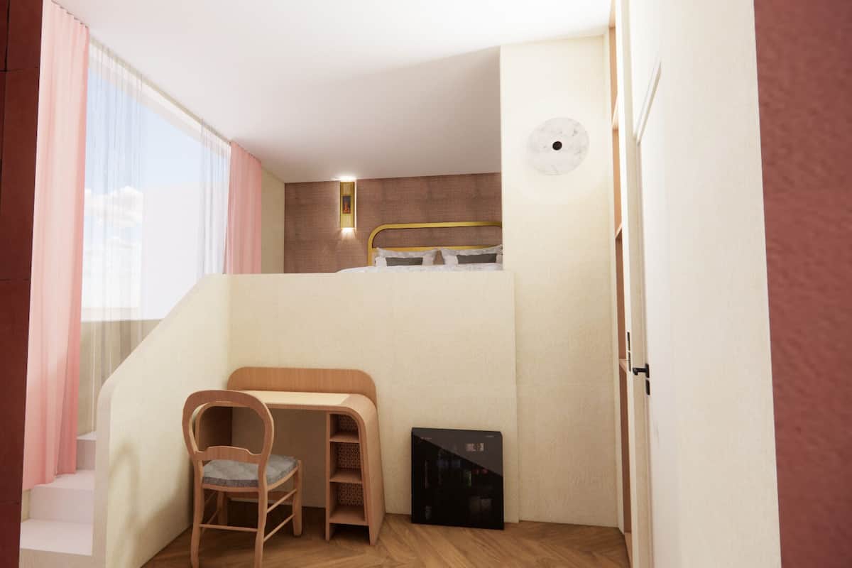 Romantic Double or Twin Room, Balcony, City View | In-room safe, desk, blackout drapes, iron/ironing board